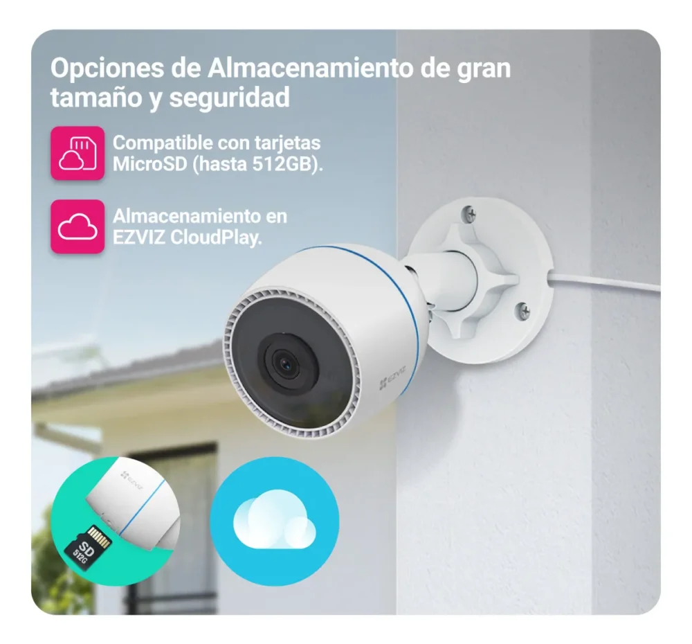 CAMARA IP 2MP EZVIZ H3C COLOR 2.8MM EXTERIOR - Imagen 4