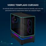 GABINETE ASUS PRIME AP202 TG ARGB BLACK V TEMPLADO - Imagen 12