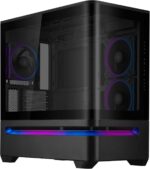 GABINETE ASUS PRIME AP202 TG ARGB BLACK V TEMPLADO - Imagen 2