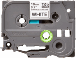 CINTA P/ROTULADORA BROTHER TZES241 18MM ADHE EXT NEG/BLA - Imagen 3