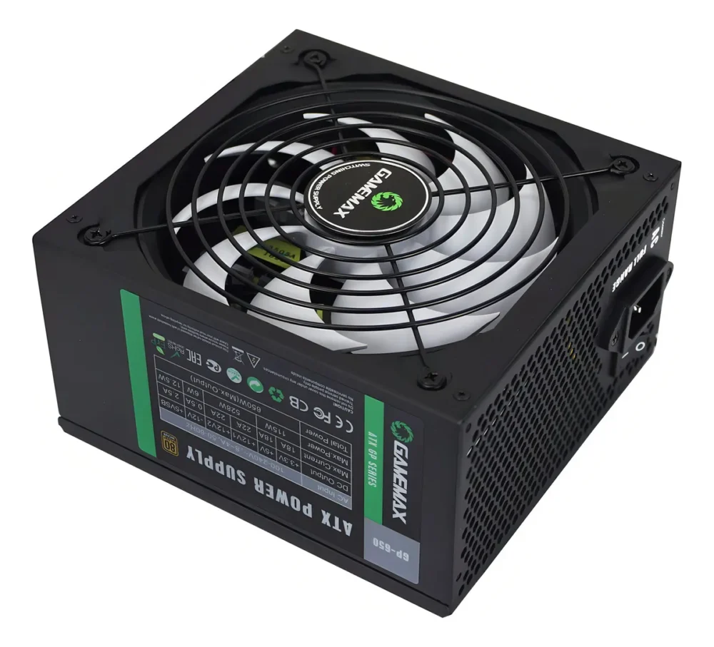 FUENTE 650W GAMEMAX 80 PLUS BRONZE GP-650 FAN 14CM - Imagen 9