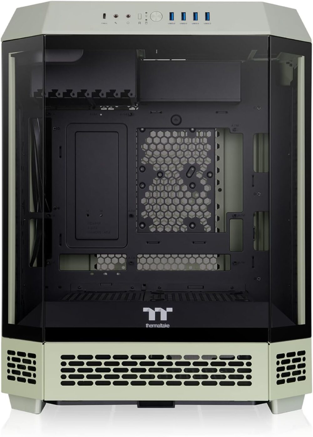 GABINETE THERMALTAKE THE TOWER 600 MATCHA GREEN 2*FAN - Imagen 2