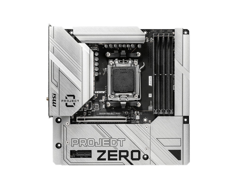 MOTHERBD MSI AM5 B650M PROJECT ZERO DDR5 BOX M-ATX - Imagen 2