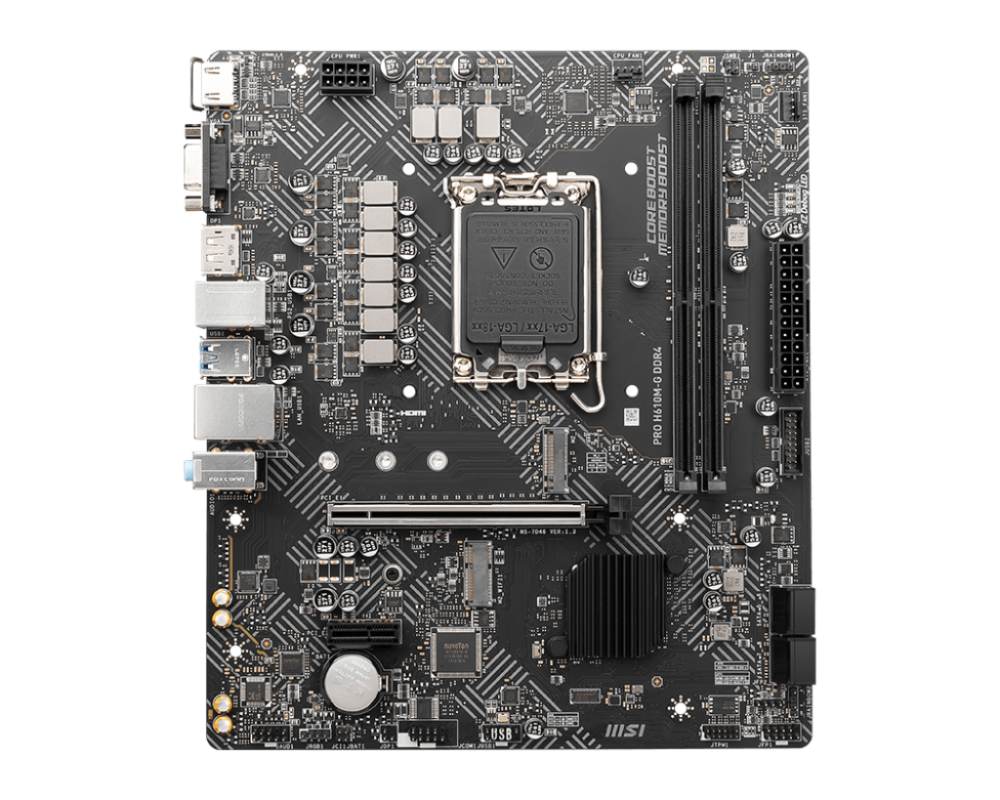 MOTHERBOARD MSI S1700 PRO H610M-G DDR5 BOX M-ATX - Imagen 2