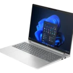 HP ProBook 460 G11 notebook 16 pulgadas color silver con chasis de aluminio vista frontal abierta