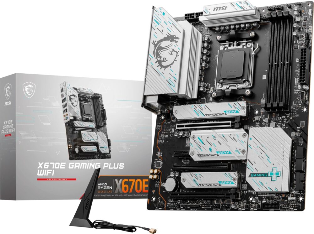 PLACA MADRES MSI AM5 X670E GAMING PLUS WIFI DDR5 BOX