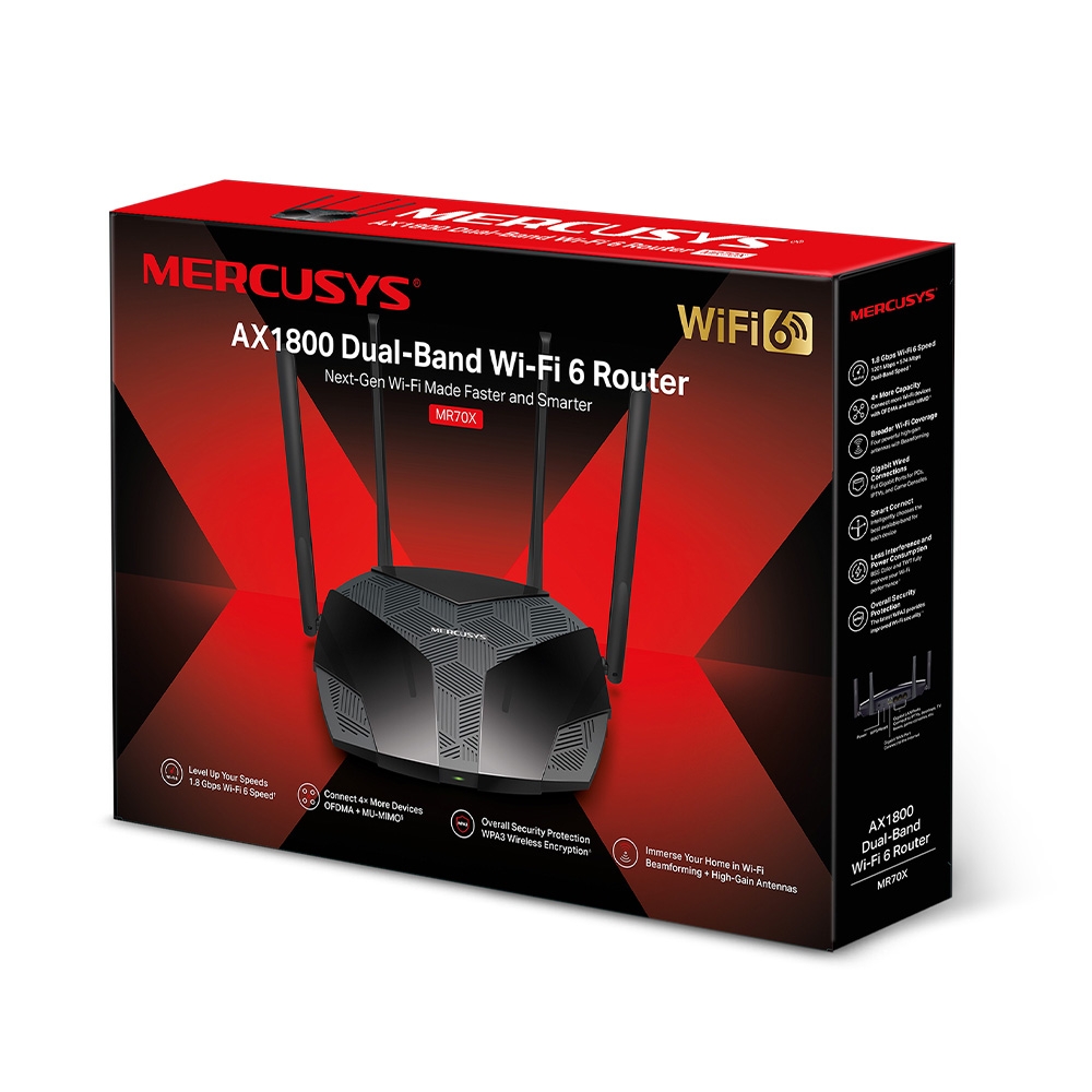 Router Mercusys MR70X AX1800 Router Mercusys MR70X AX1800
