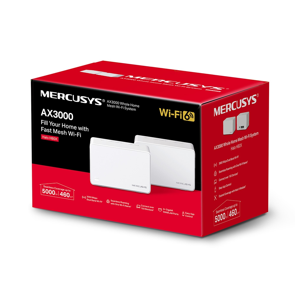 Sistema Mesh Mercusys Halo H80X AX3000 66 Sistema Mesh Mercusys Halo H80X AX3000