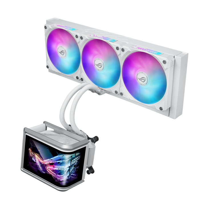 h732 (24) WATERCOOLER ASUS LIQUID ROG RYUO IV SLC 360 WHITE - Imagen 1