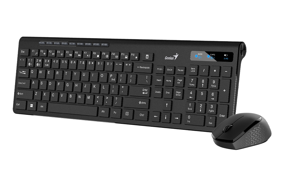 058493_1 Kit Teclado y Mouse Genius SlimStar 8250 Bluetooth + Wireless - Imagen 1