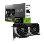 Placa de Video ASUS Dual GeForce RTX 5070 OC 12GB GDDR7