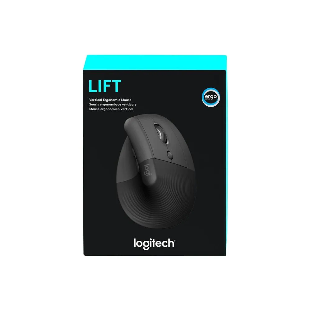 image-45e04b6c503642a9a41f48f56b5f4a0f Mouse Logitech Lift Vertical Wireless Negro - Imagen 1