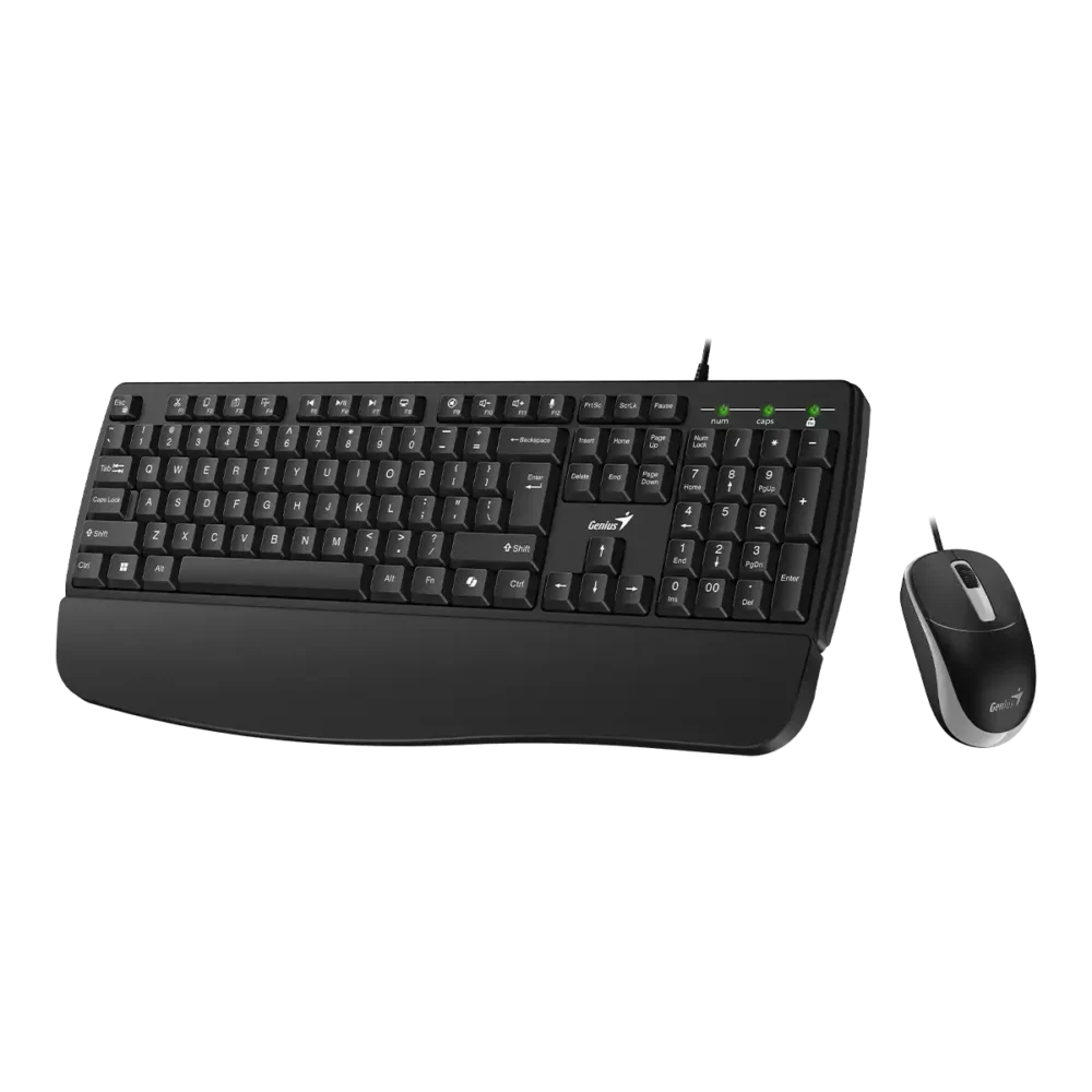 TECLADO+MOUSE GENIUS KM-123 USB BLACK - Imagen 2