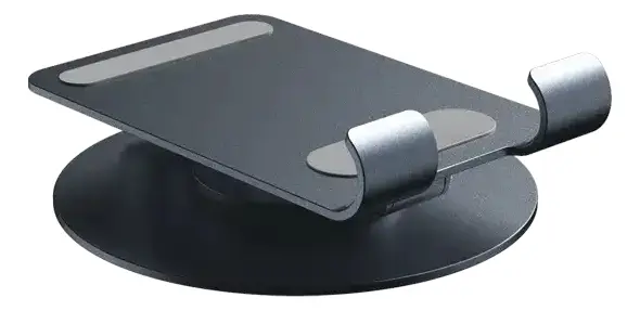 Soporte De Celular Genius G-stand M100 Iron Grey Giratoria 5-F BASE GENIUS STAND P/ CELULAR G-STAND M100 ALUMINI - Imagen 1