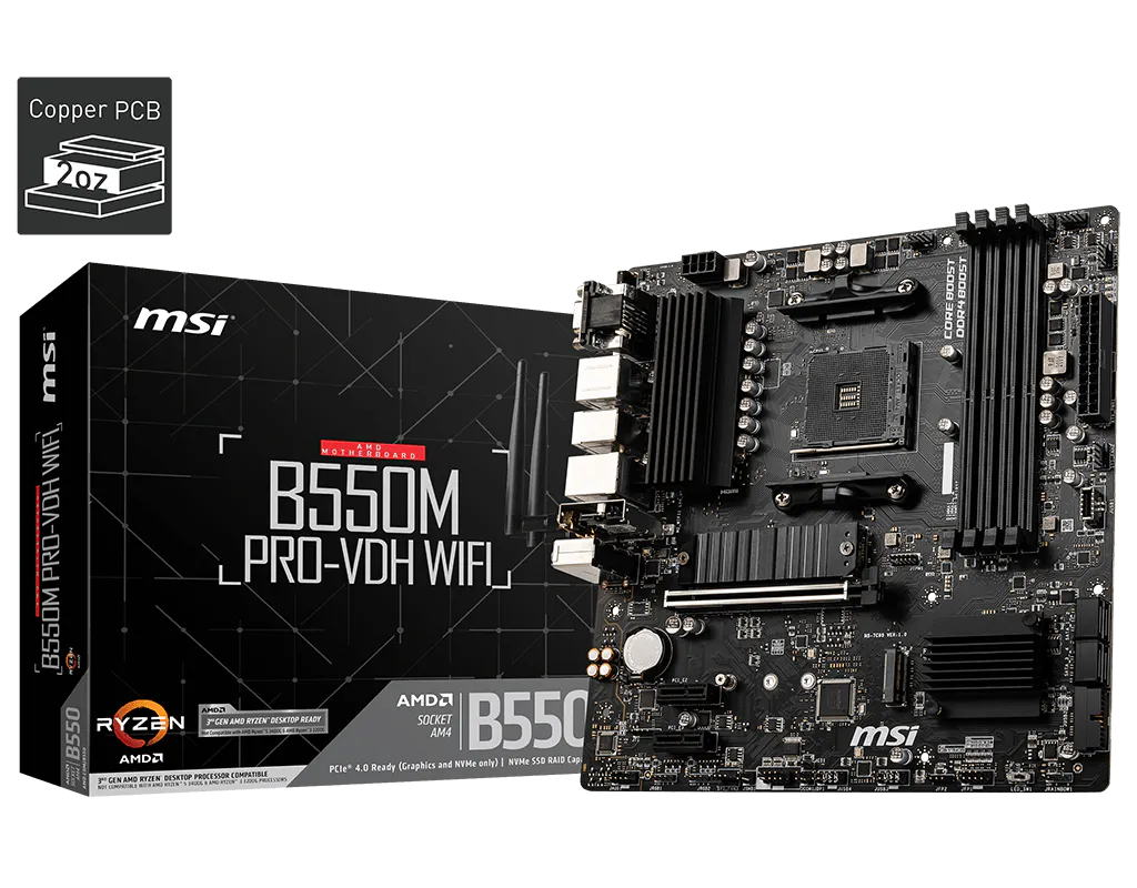 product_10_20200618152228_5eeb1634e9295 Placa madre MSI B550M PRO-VDH WiFi AM4 M-ATX - Imagen 1