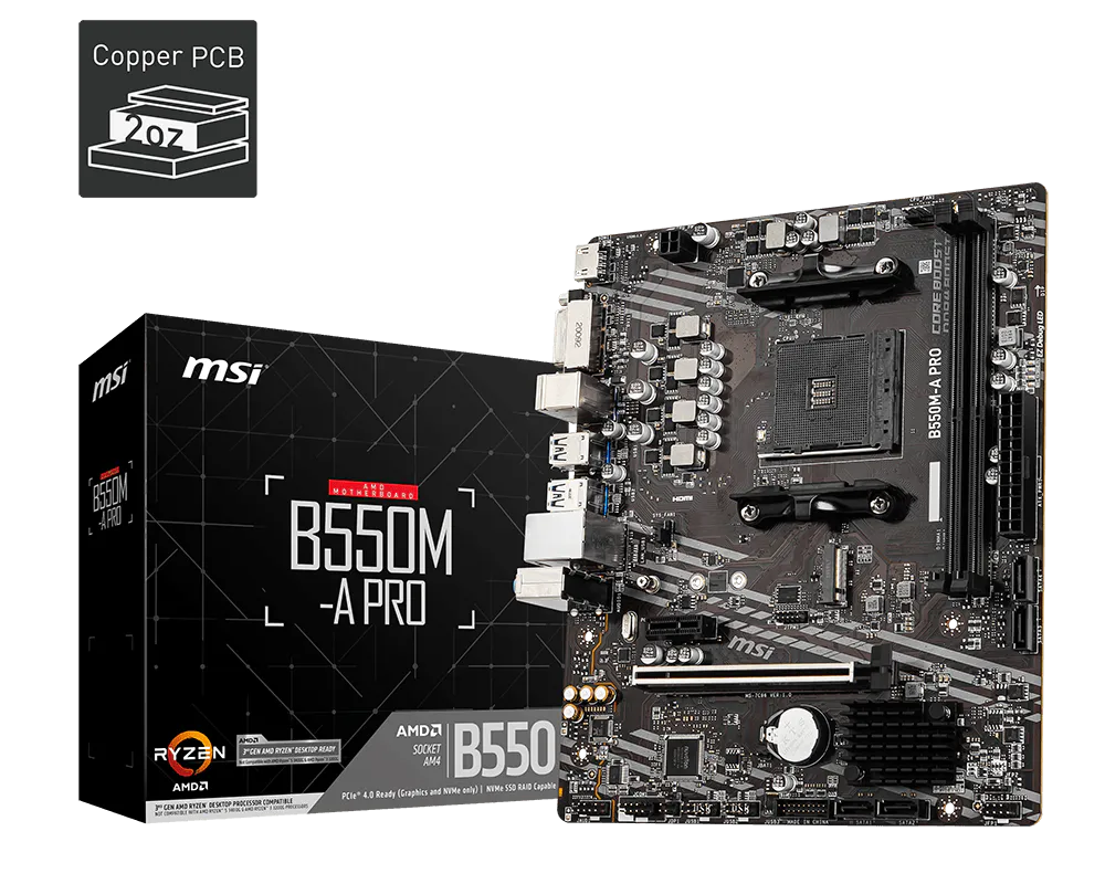 product_1_20200818100208_5f3b36a02389e Placa madre MSI B550M-A Pro AM4 DDR4 M-ATX - Imagen 1