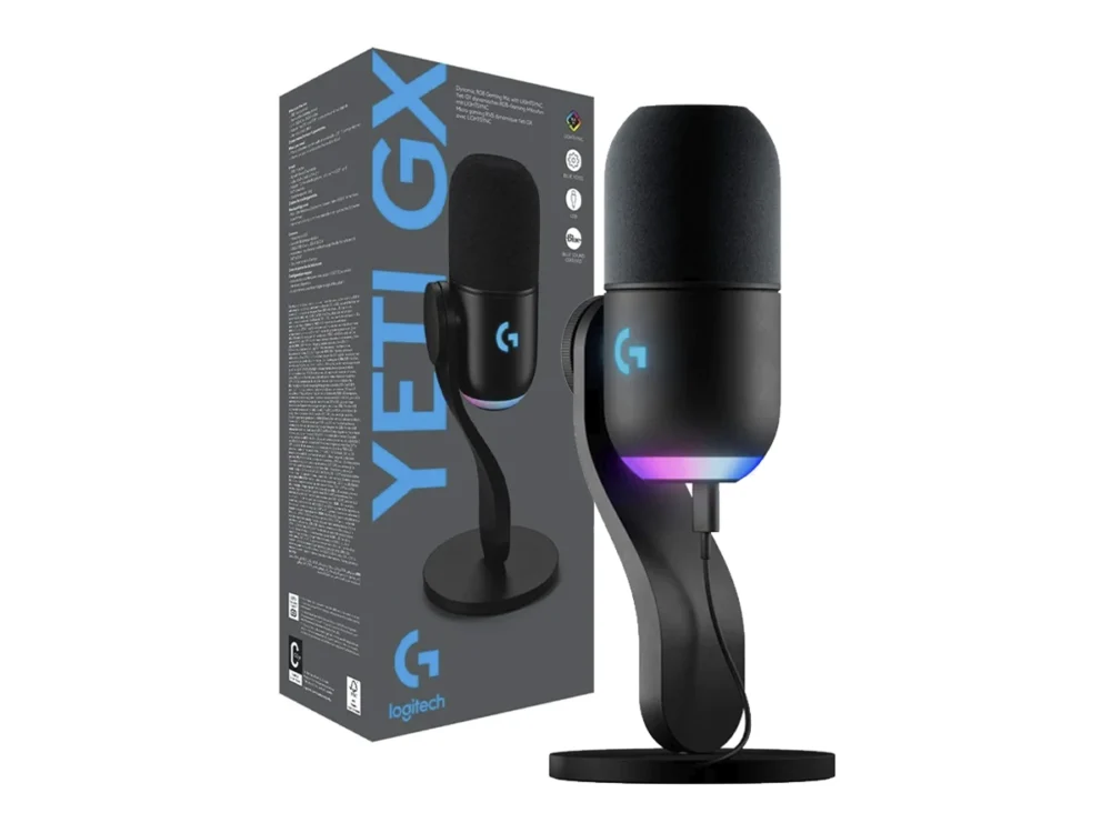 Micrófono Logitech Yeti GX streaming RGB profesional - Imagen 3