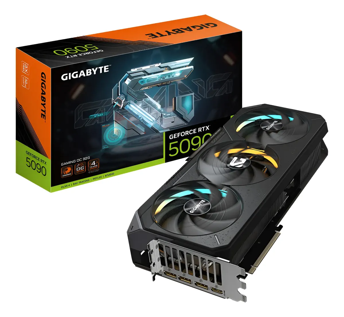 Placa de Video 32GB RTX 5090 GIGABYTE GAMING OC 32G Placa de video RTX 5090 32GB Gigabyte Gaming OC - Imagen 1